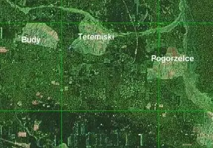 Mapa Puszczy Białowieskiej i okolic