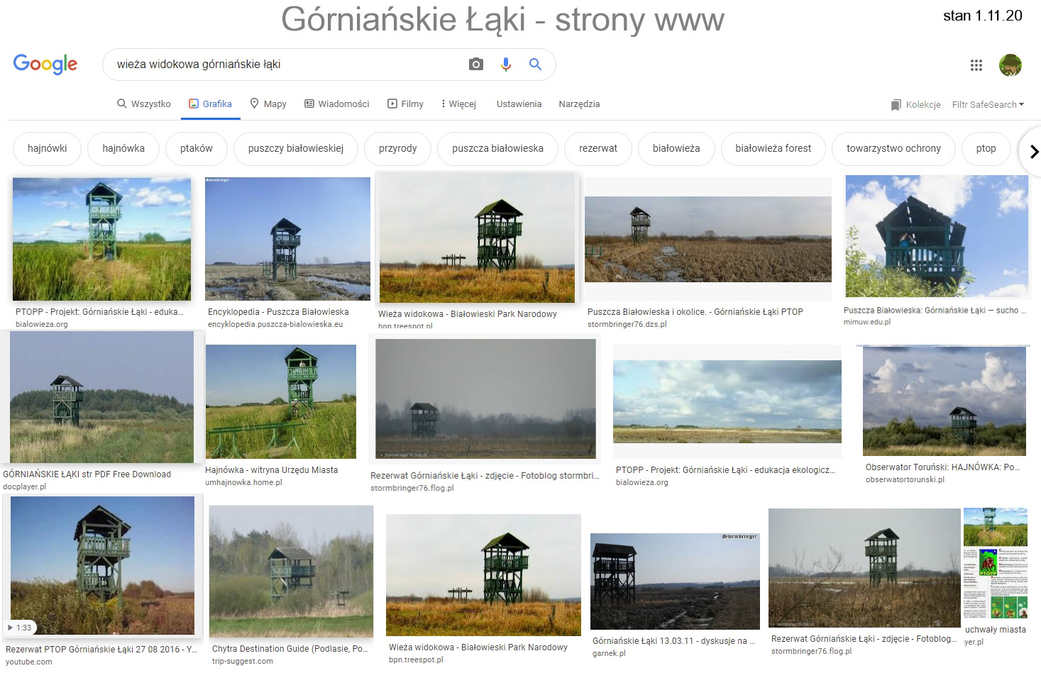 Górniańskie Łąki na www