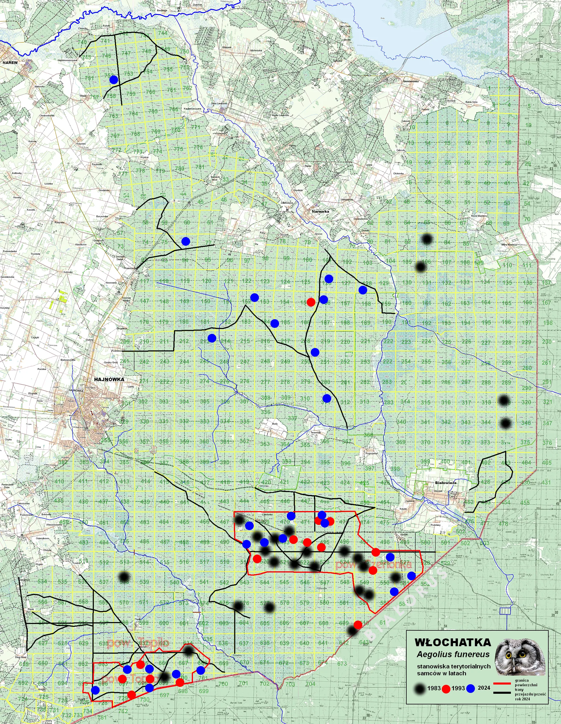 w�ochatka - mapa, rozmieszczenie