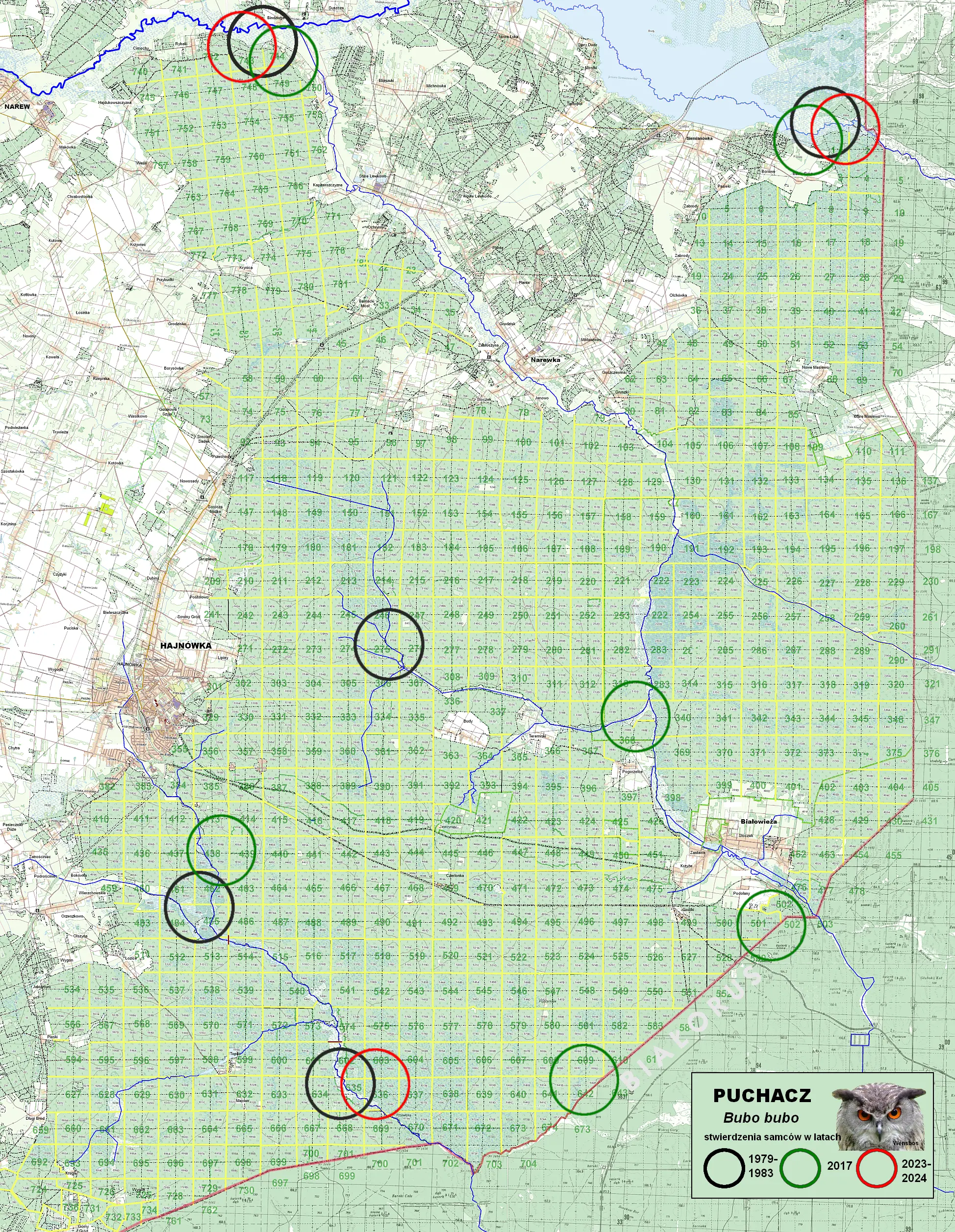 w³ochatka - mapa, rozmieszczenie